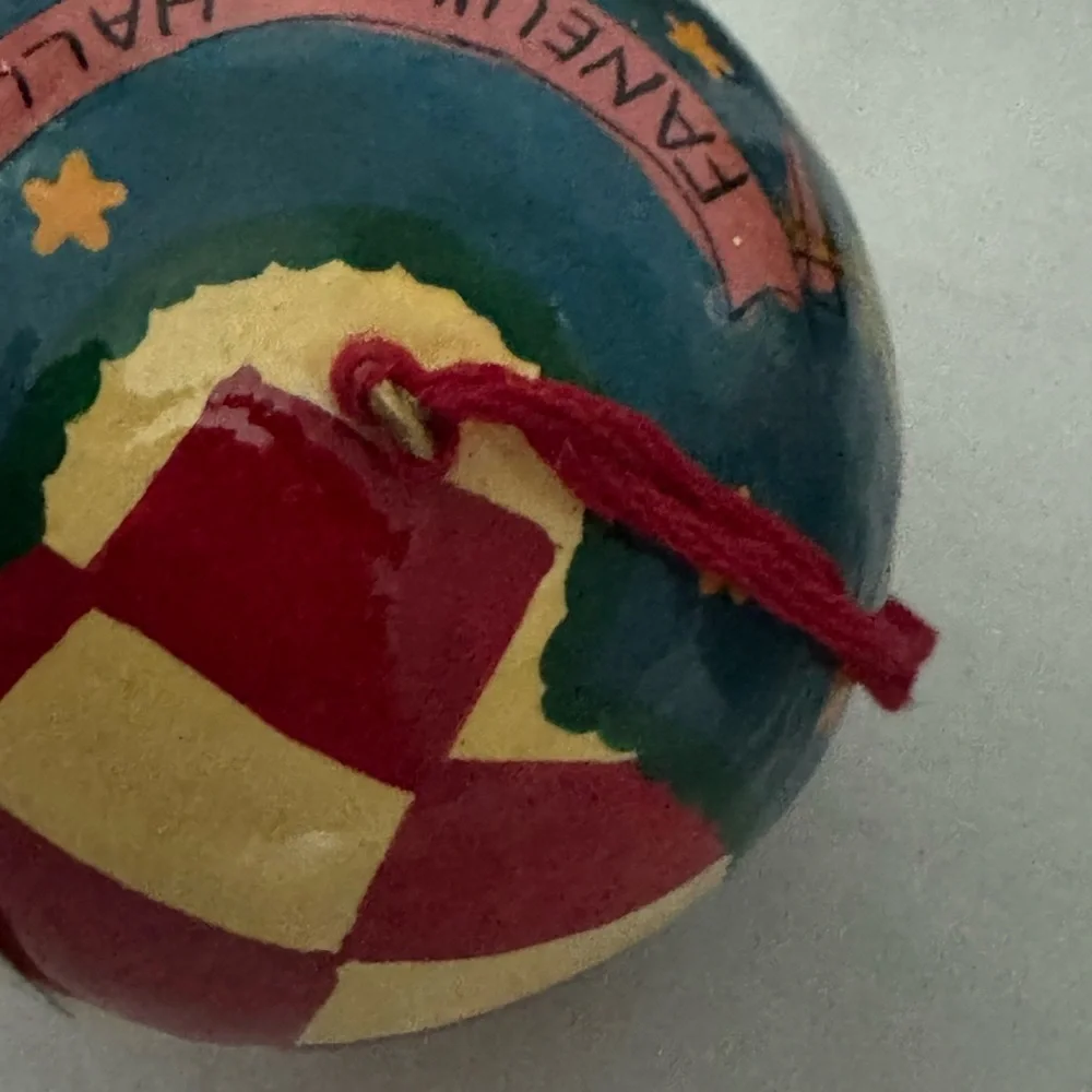 Bloomingdales‎ Paper Mache Christmas Ornaments Boston California